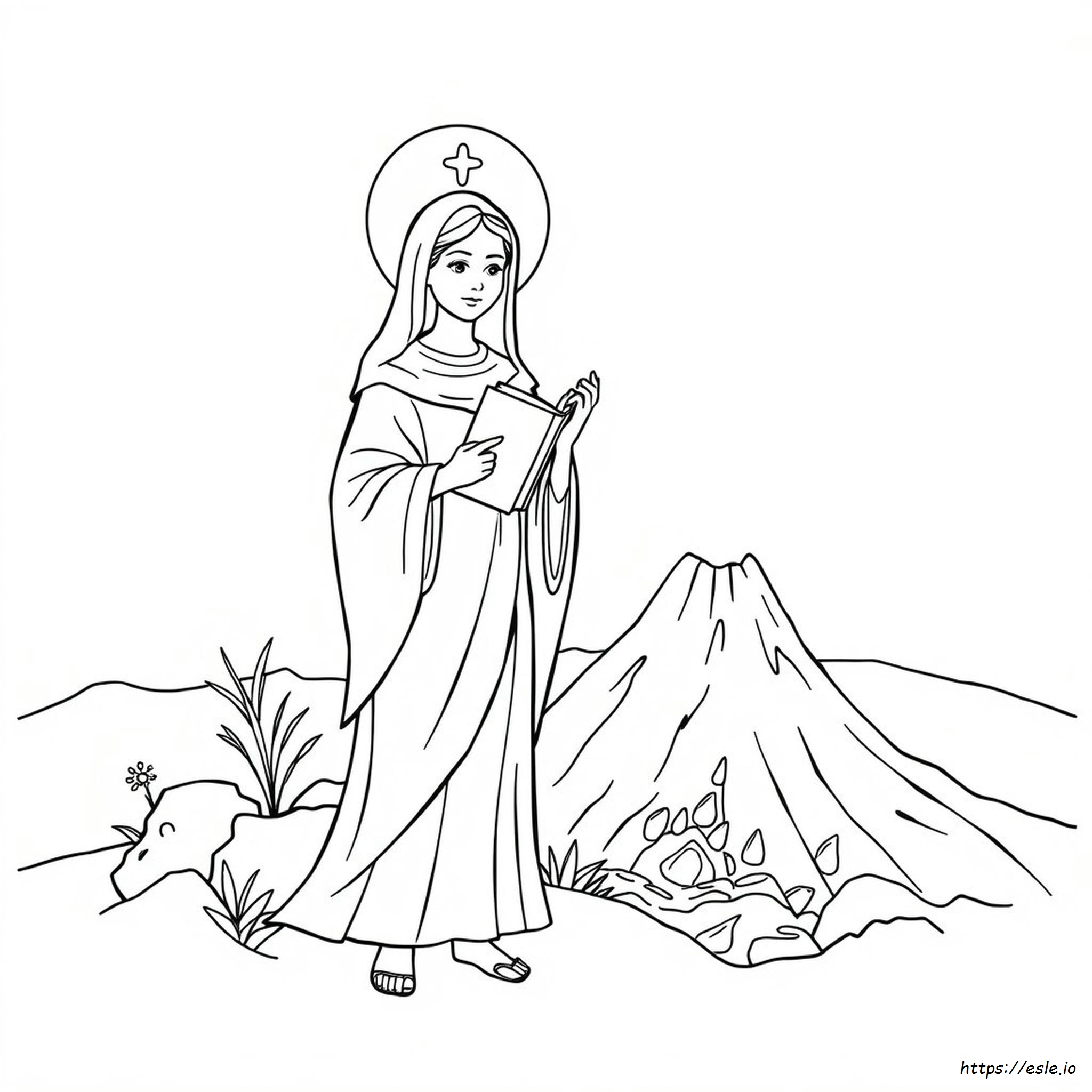 St Agatha Coloring Page