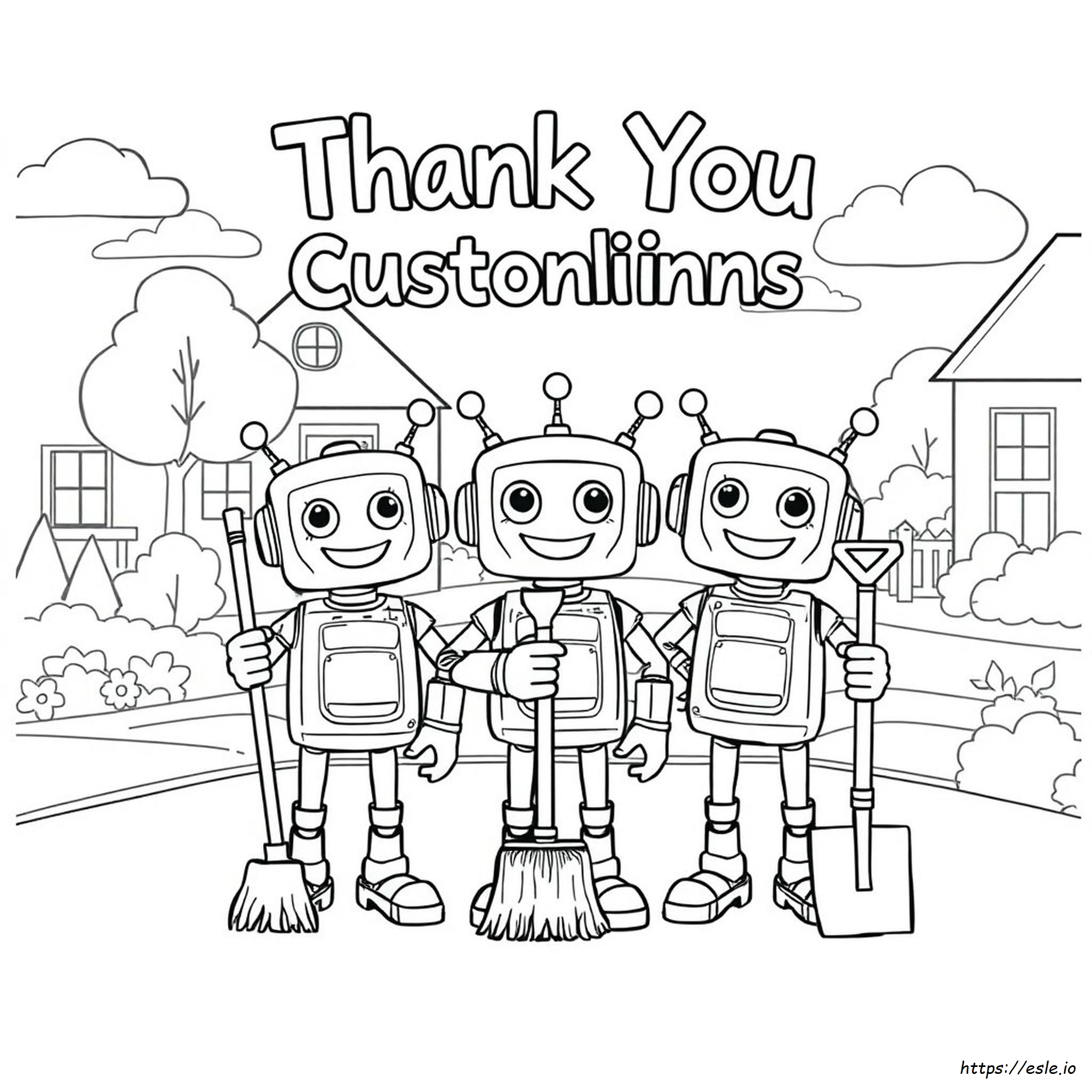 Thank You Custodians Coloring Page