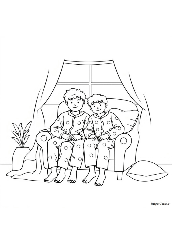 Coloriage Pyjama
