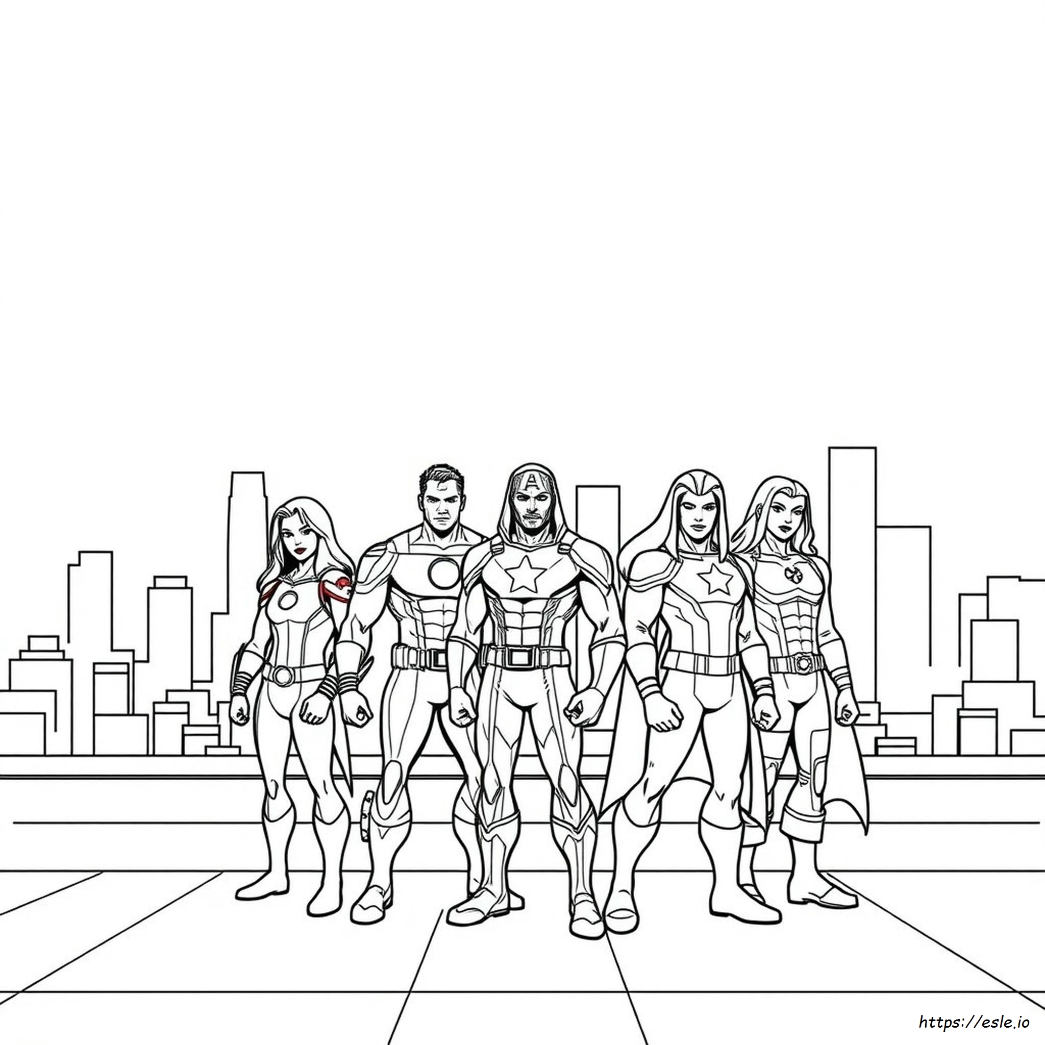 Avengers Superhero Coloring Pages