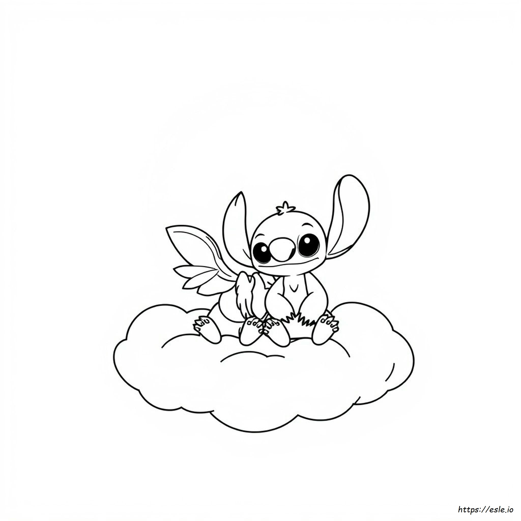 Angel Lilo Dan Stitch Gambar Mewarnai Dapat Dicetak