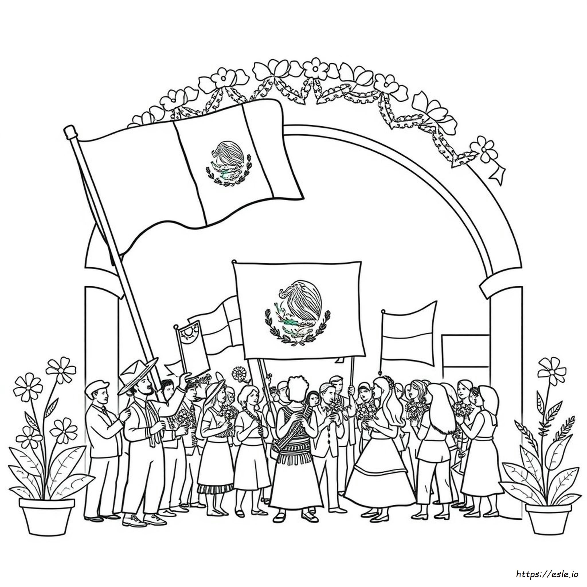 Desenhos De Dia Da Independência Do México Para Imprimir E Colorir