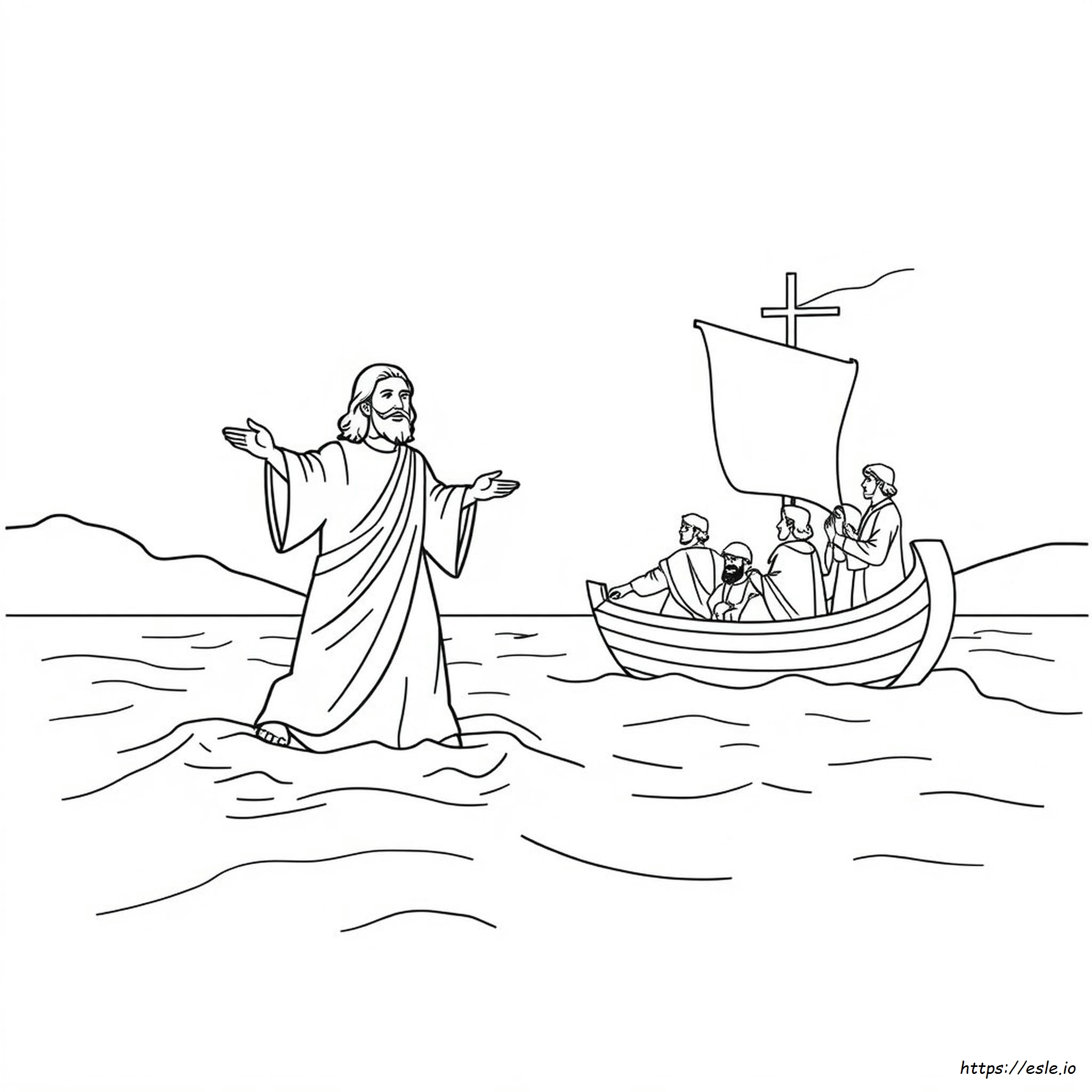 Second Coming Of Jesus Coloring Page