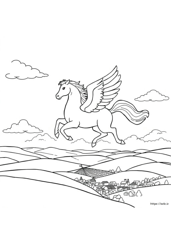 Desenhos De Pégaso Para Colorir (Adultos)