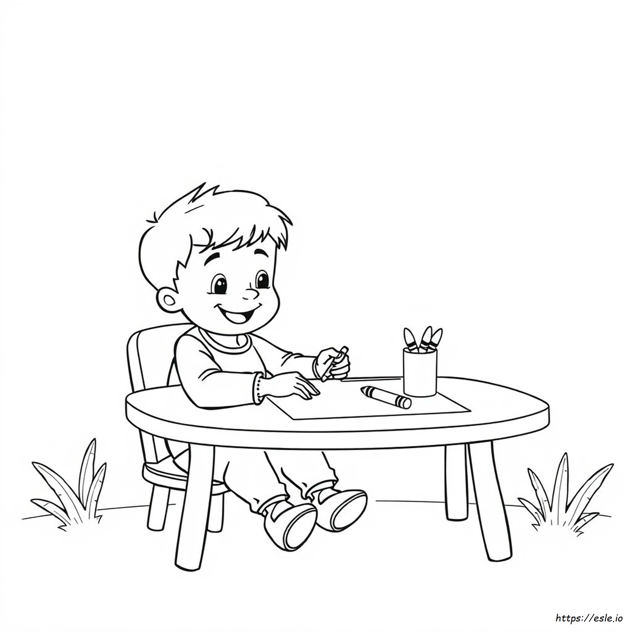 Little Boy Coloring Pages Printable