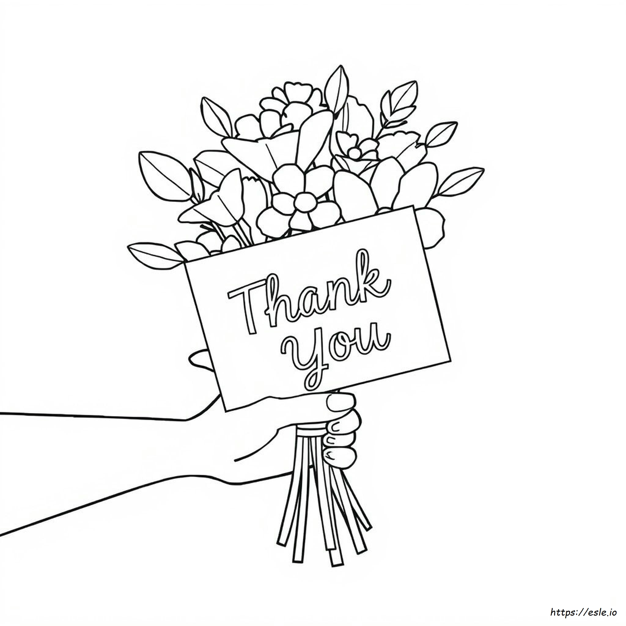 Free Printable Thank You Cards Coloring Pages