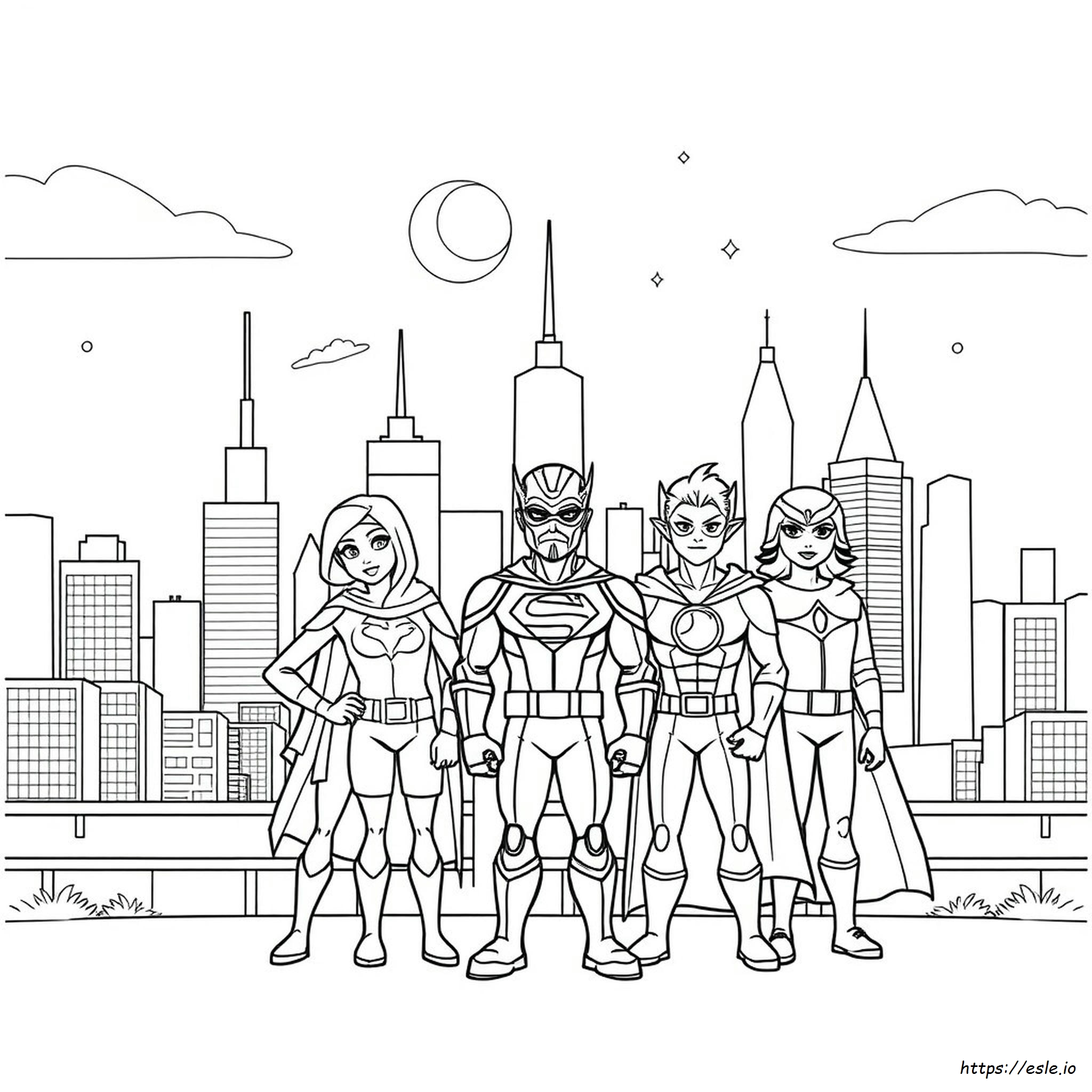 Citi Heroes Coloring Pages