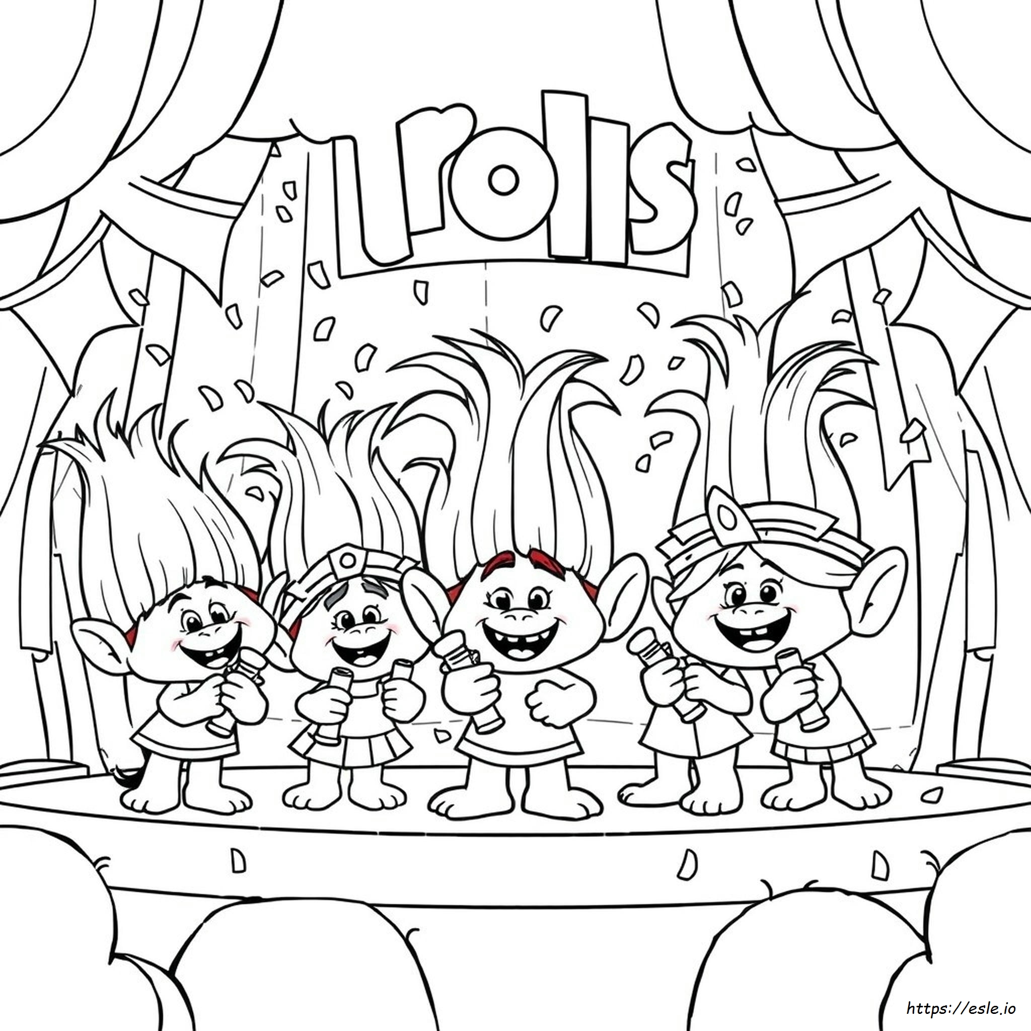 Trolls World Tour Coloring Pages Pdf
