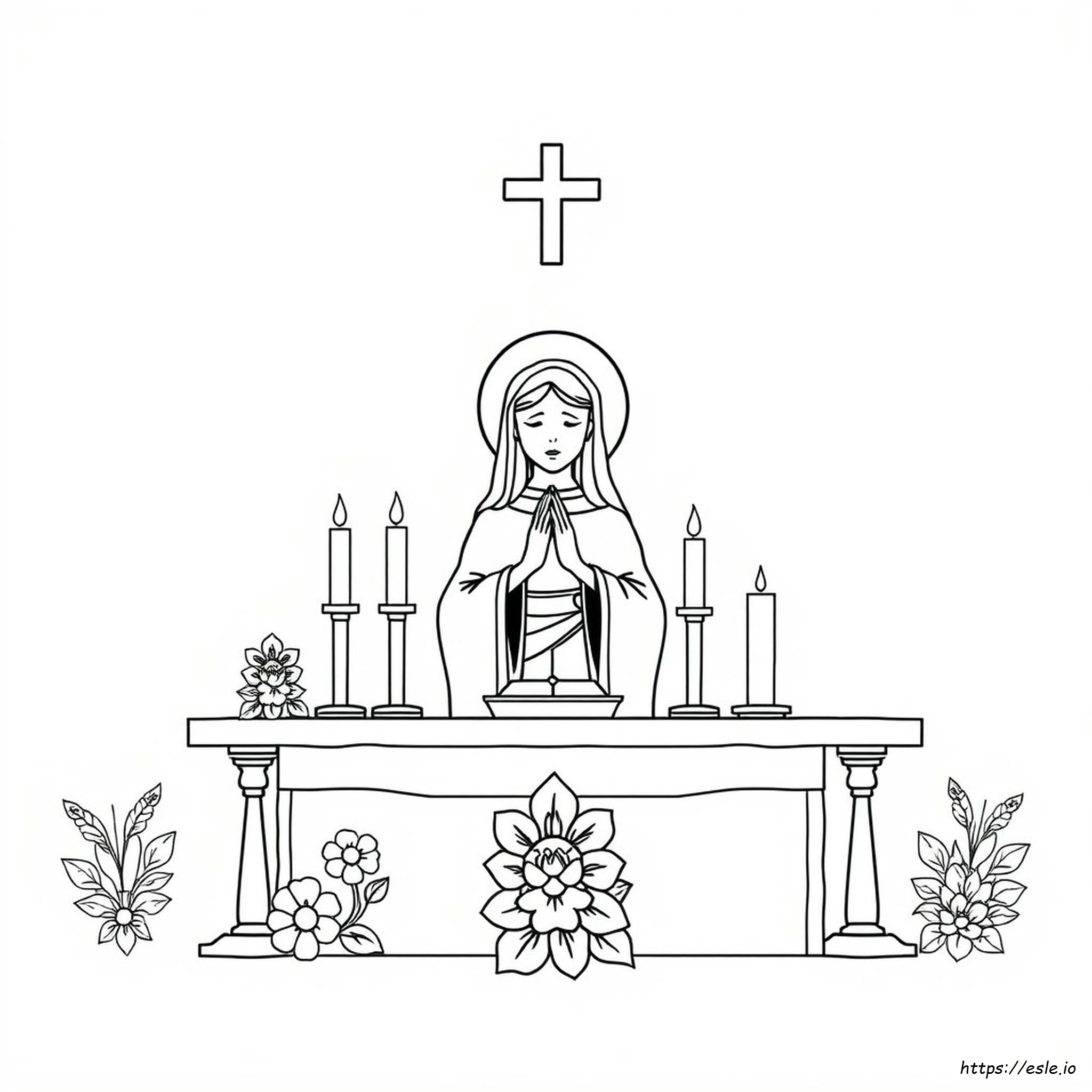 St Mina Coloring Page