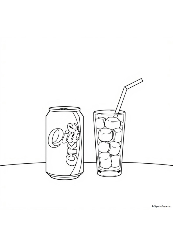 Gambar Mewarnai Diet Coke