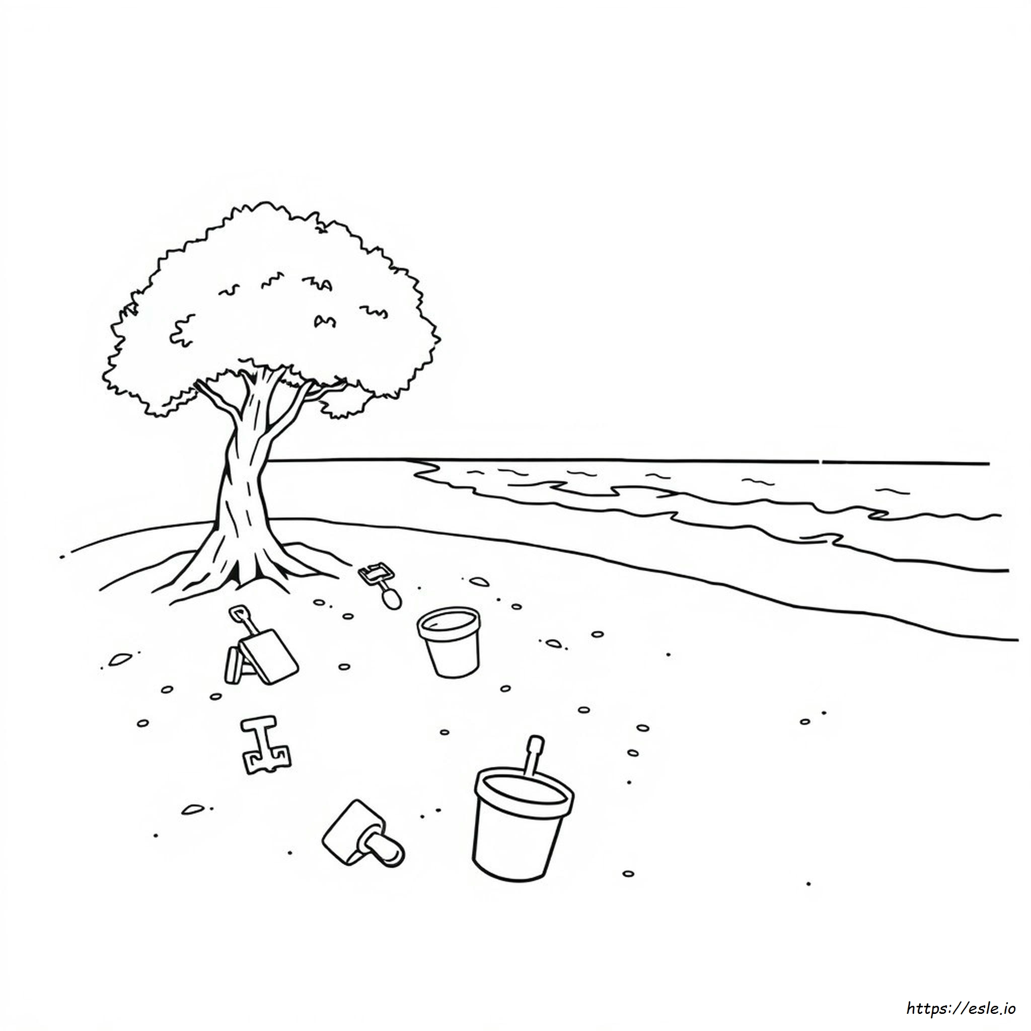 Desenho De Caixa De Areia Para Colorir