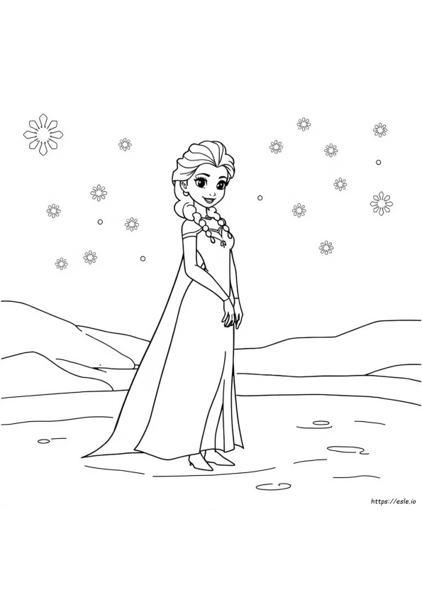 Disney Princess Coloring Pages Frozen Elsa