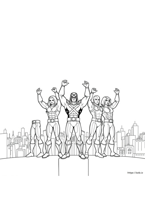 Coloriage X-Men À Imprimer Gratuit
