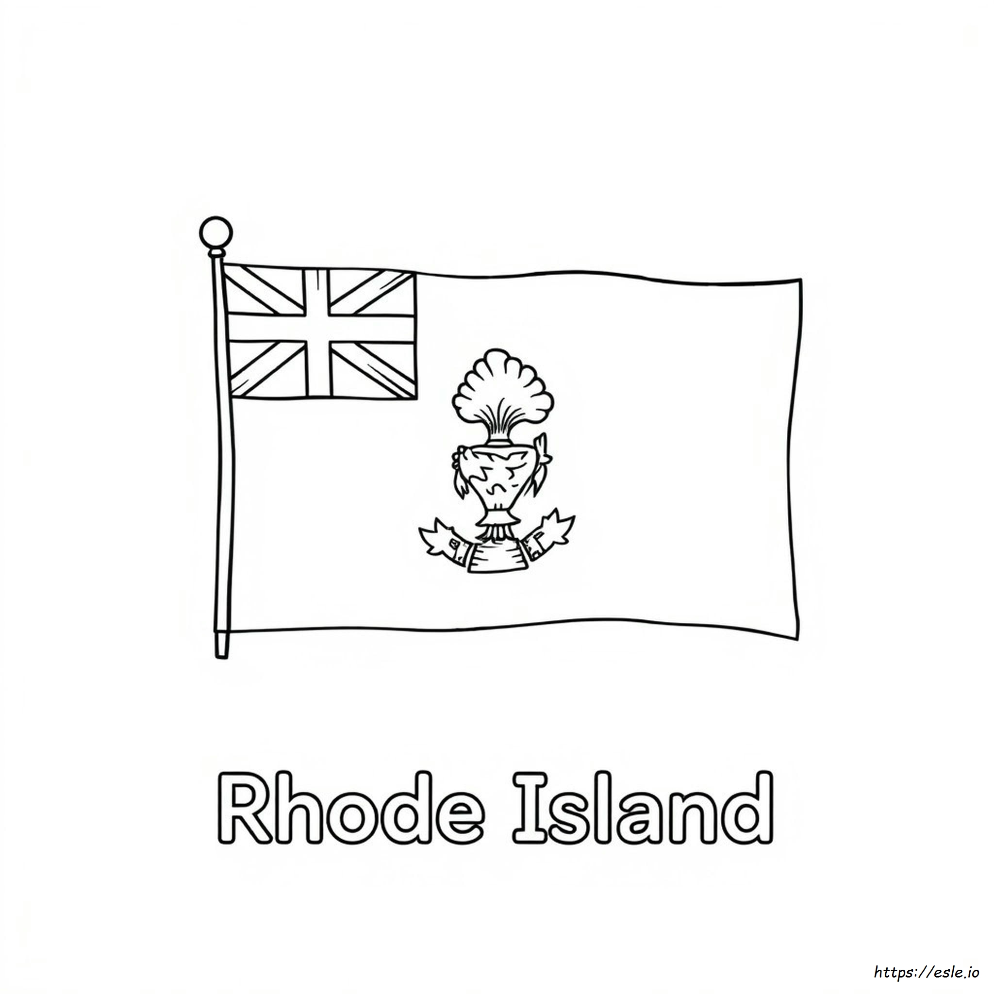 Rhode Island Flag Coloring Page