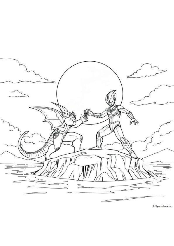 Coloring Mewarnai Monster Ultraman