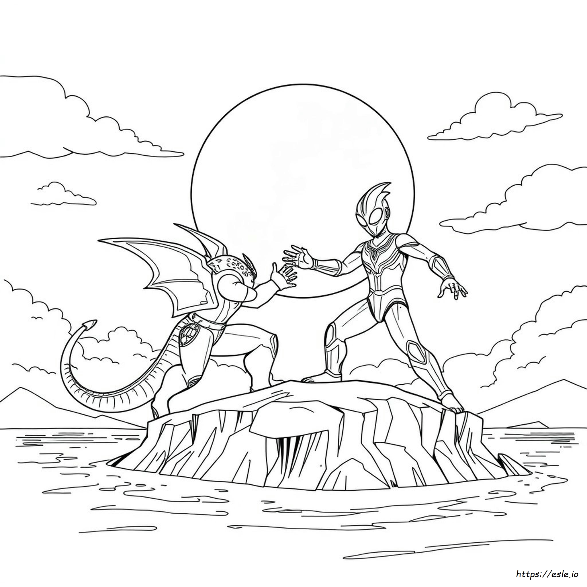 Mewarnai Gambar Ultraman Monster