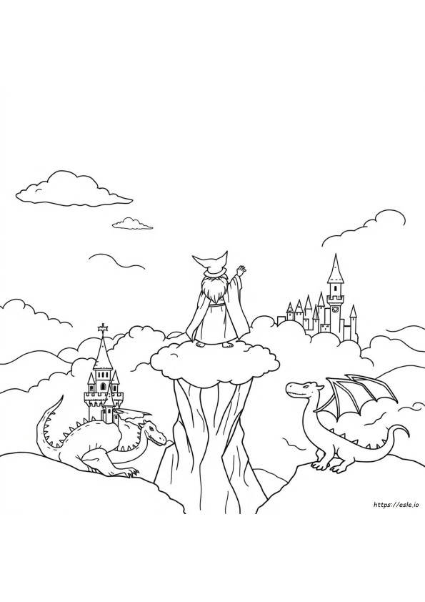 Fantasy Free Printable Grayscale Coloring Pages Free