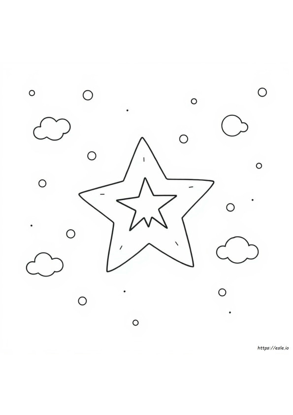 Star Coloring Pages For Preschoolers