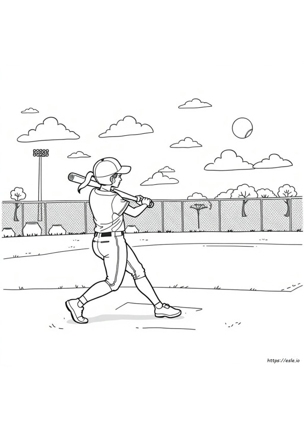Disegni Di Softball Da Colorare E Stampare
