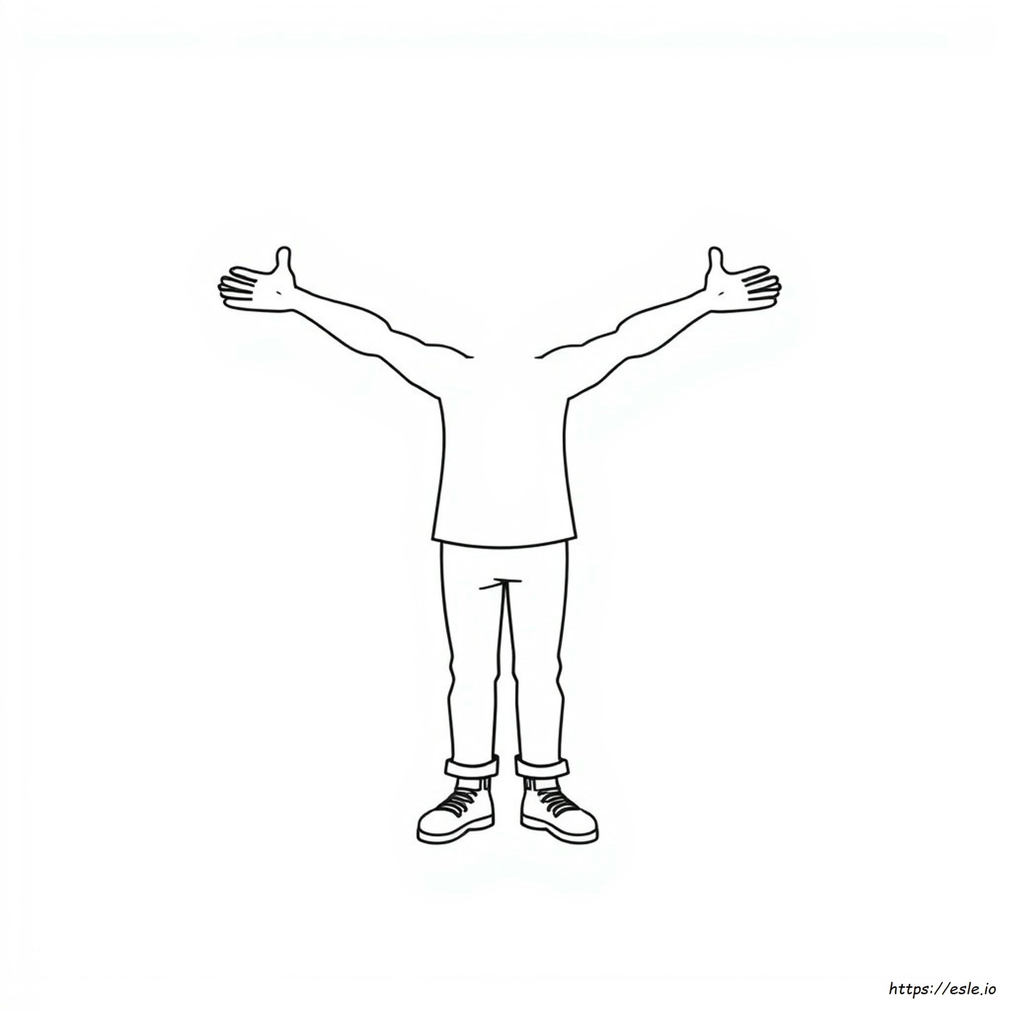 Outline Of Person Coloring Page
