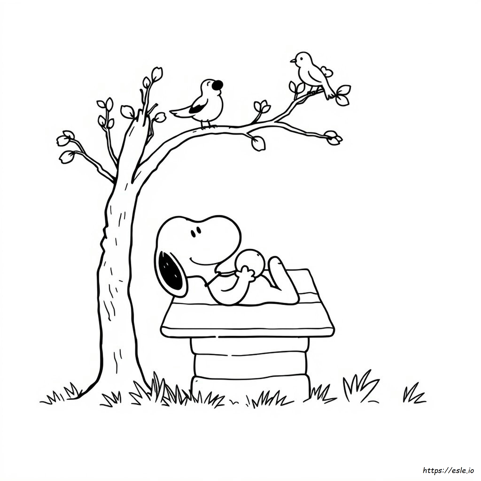 Coloring Picture Of Snoopy