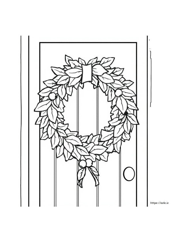 Wreath Coloring Sheets Printable