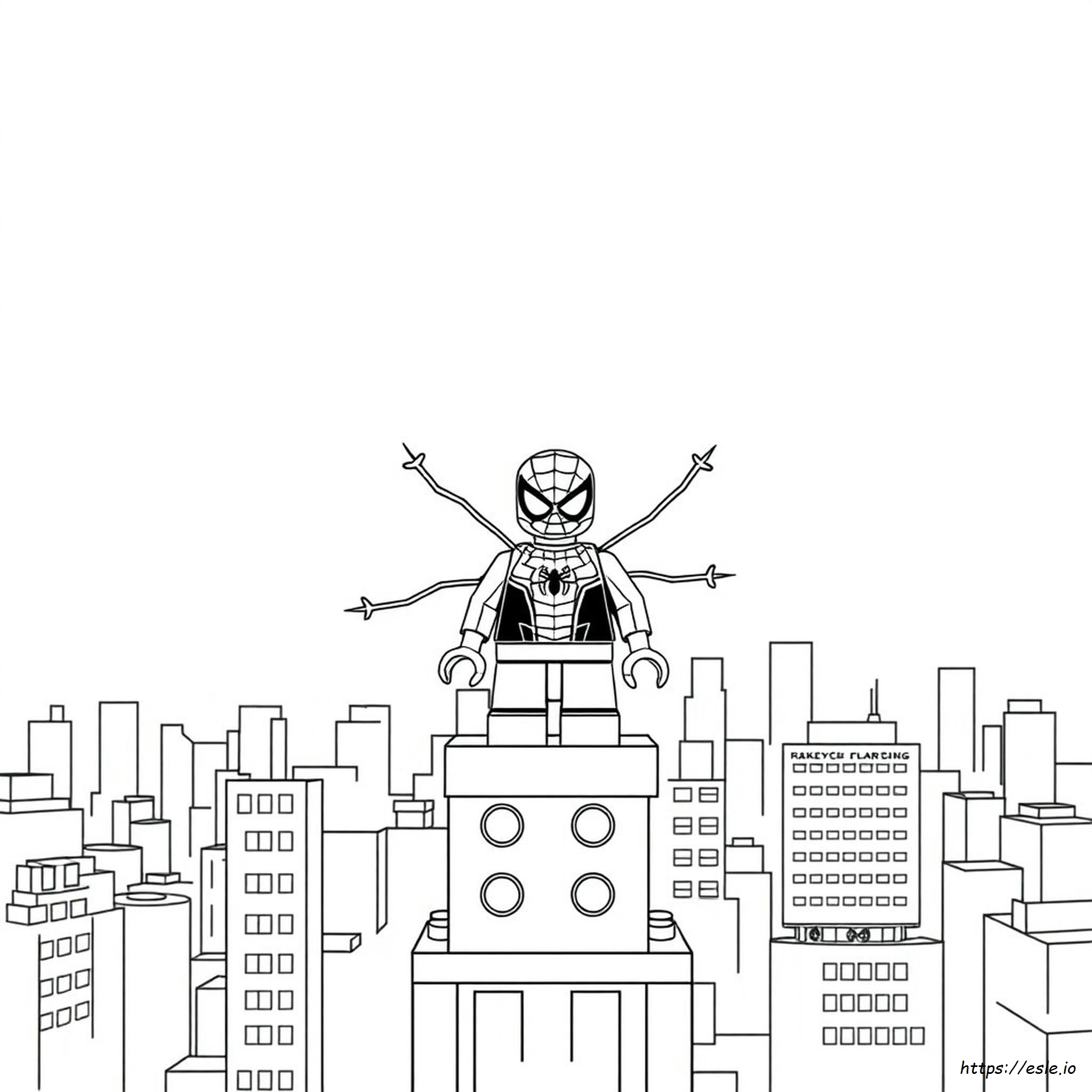 Lego Spiderman Zum Ausmalen Zeichnung