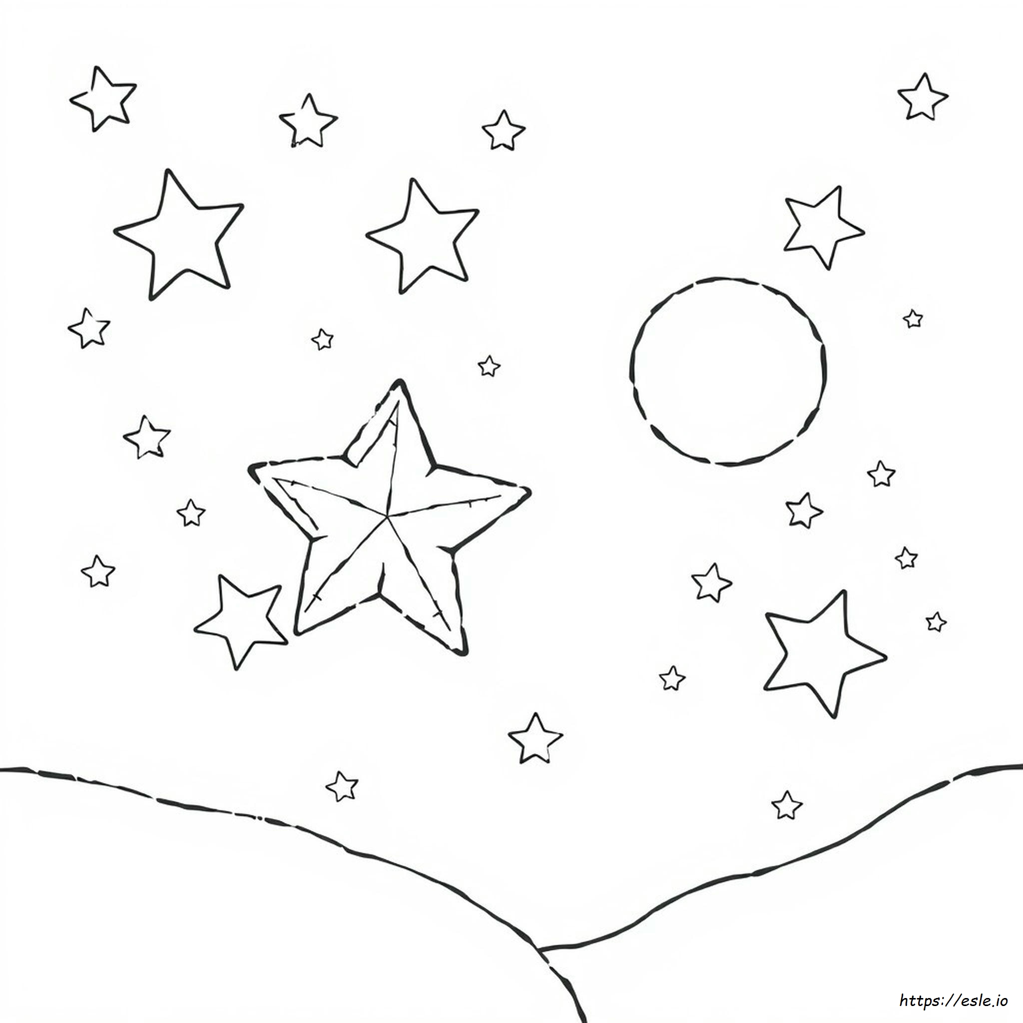 Star Colouring Pages Printable