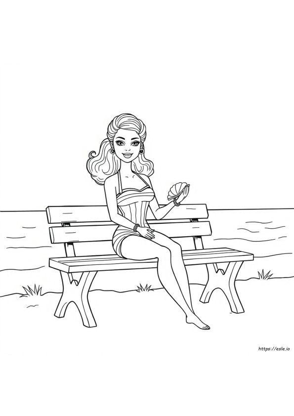 Páginas Para Colorear De Barbie Antigua