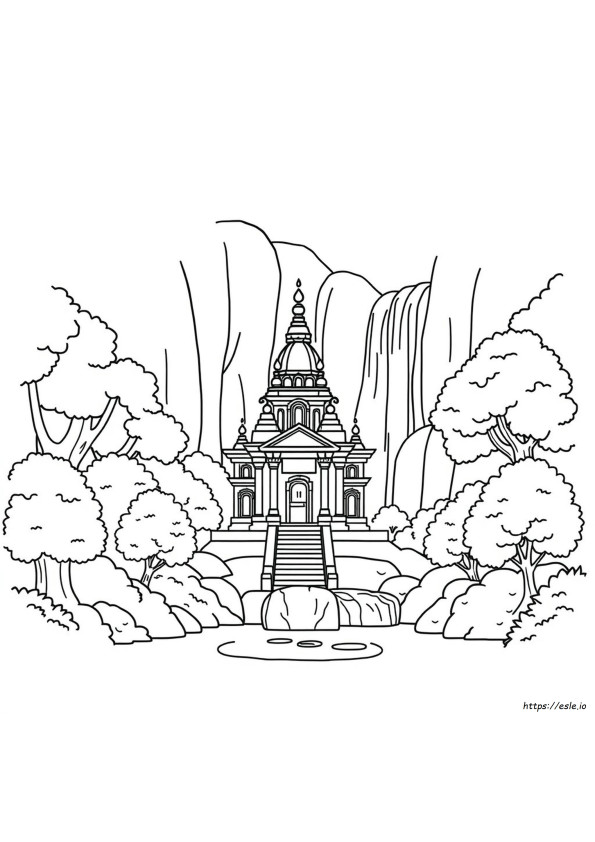 Temple Colouring