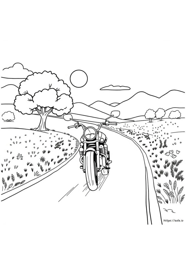 Moto Da Colorare