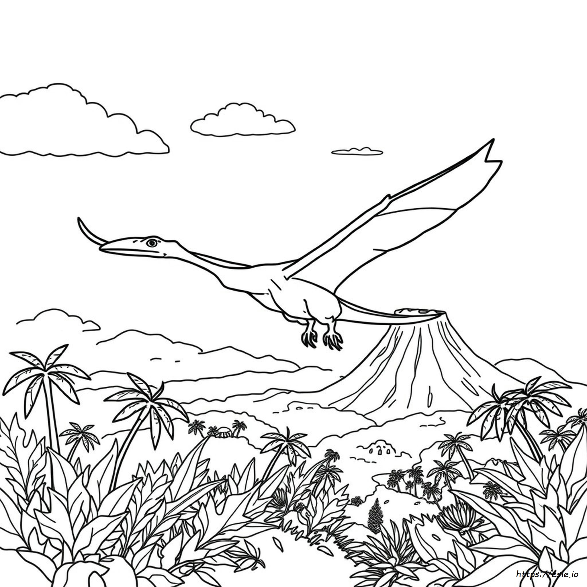 Pterodattilo Dinosauro Da Colorare