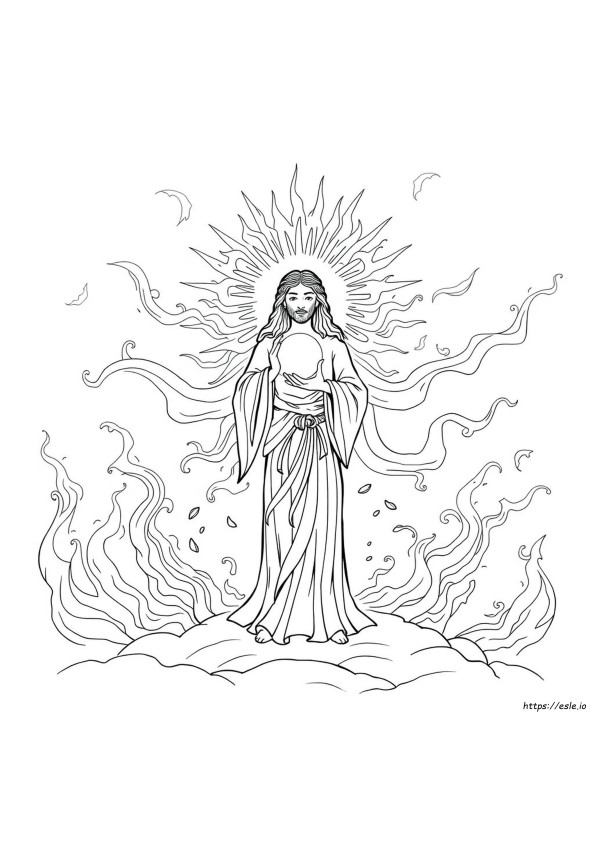 God Is Eternal Coloring Page