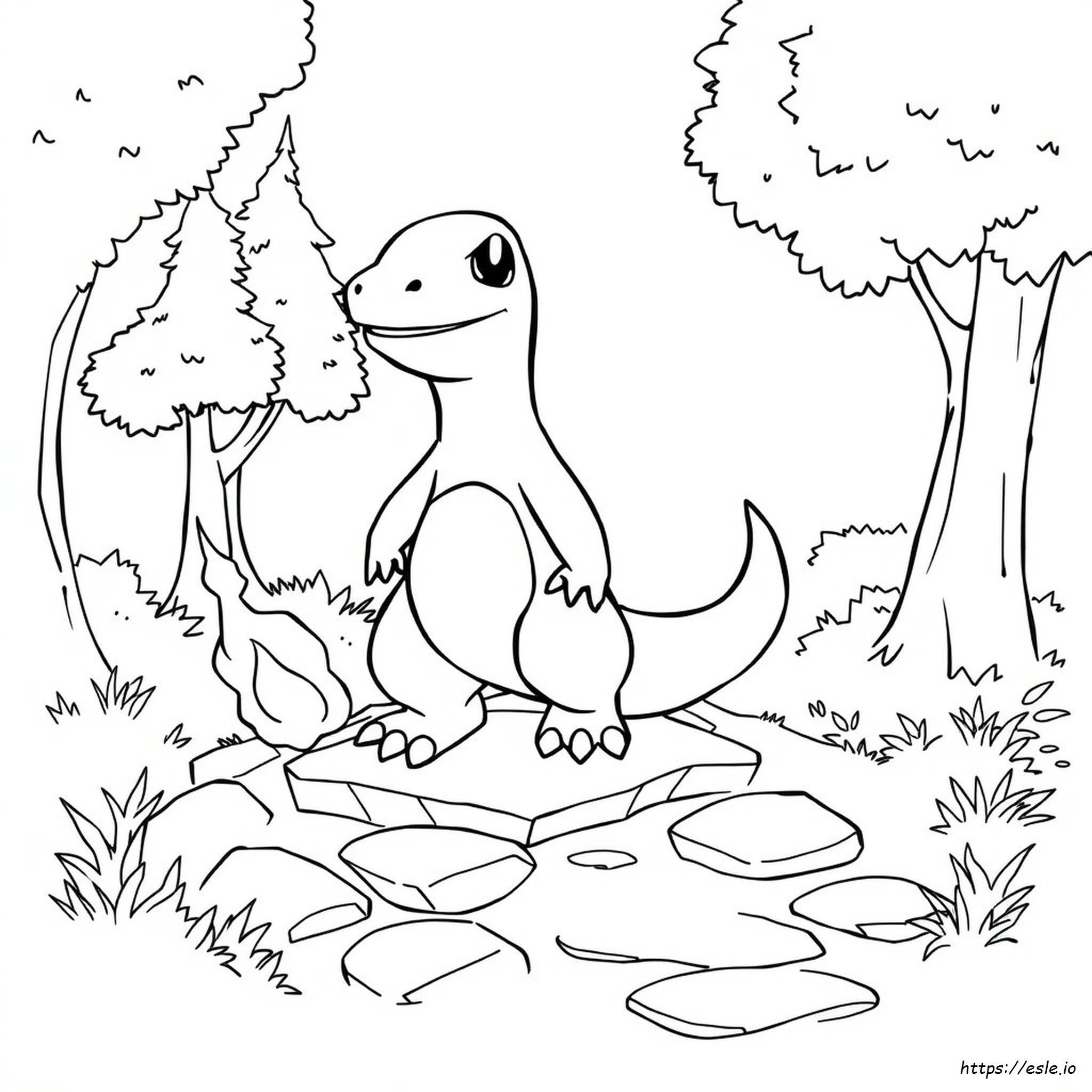 Pokemon Charmander Colouring Pages