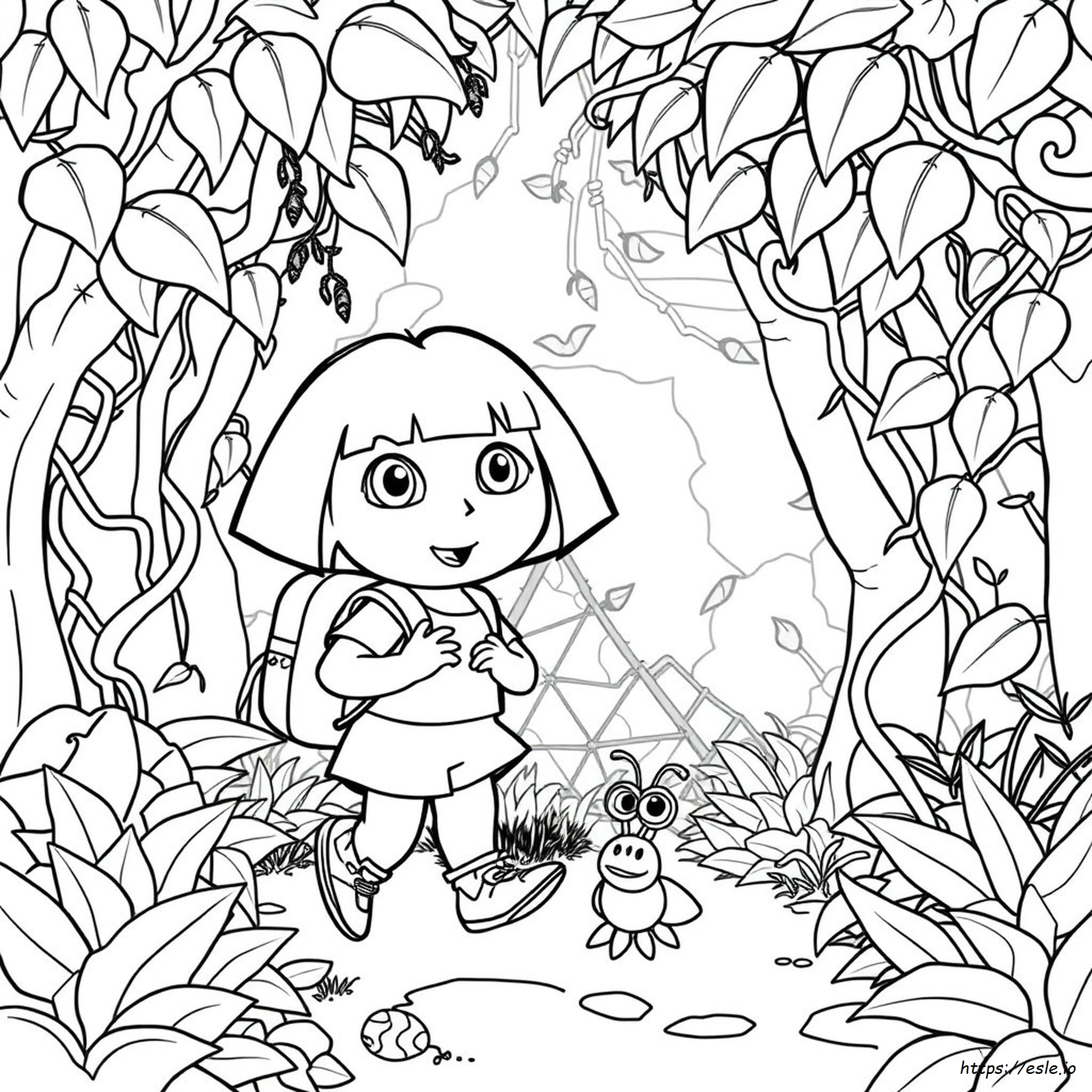 Dora The Explorer - Berburu Serangga Gambar Mewarnai