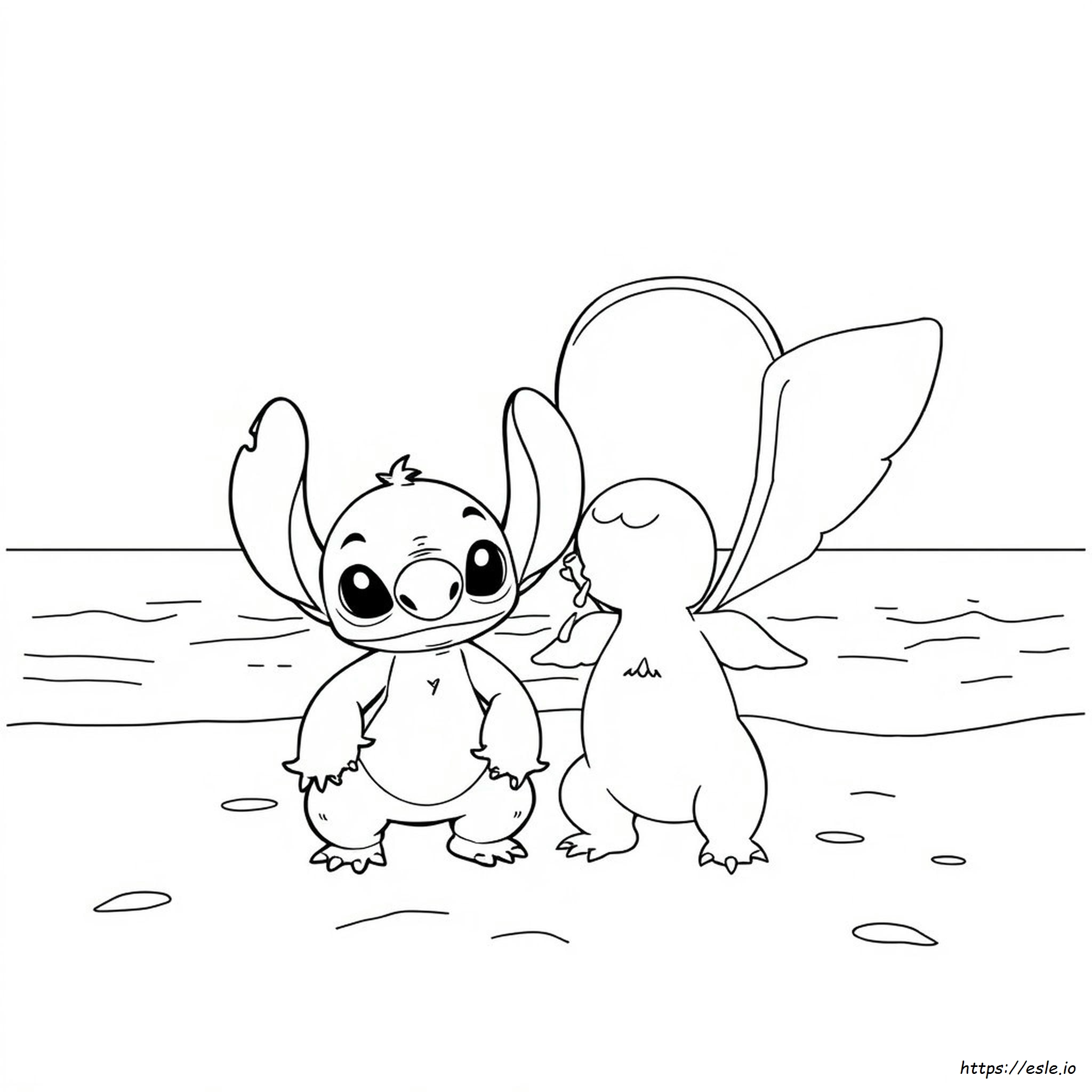 Stitch Dan Angel Halaman Mewarnai Stitch Dan Angel Mewarnai Gambar