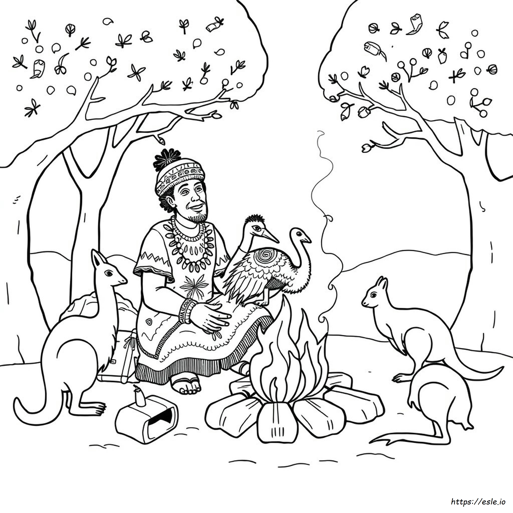 Aboriginal Animal Colouring In