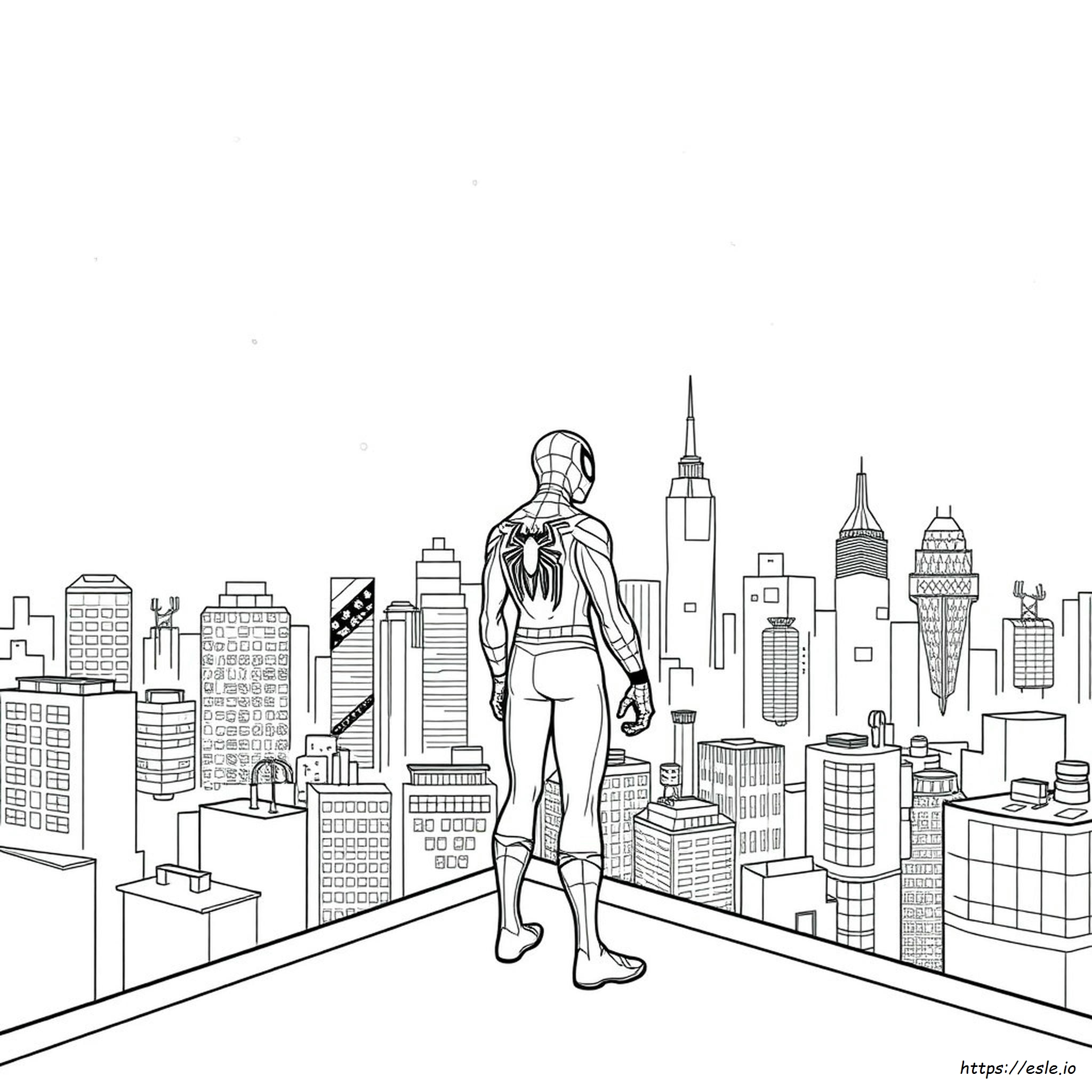 Pagina Da Colorare Di Spiderman
