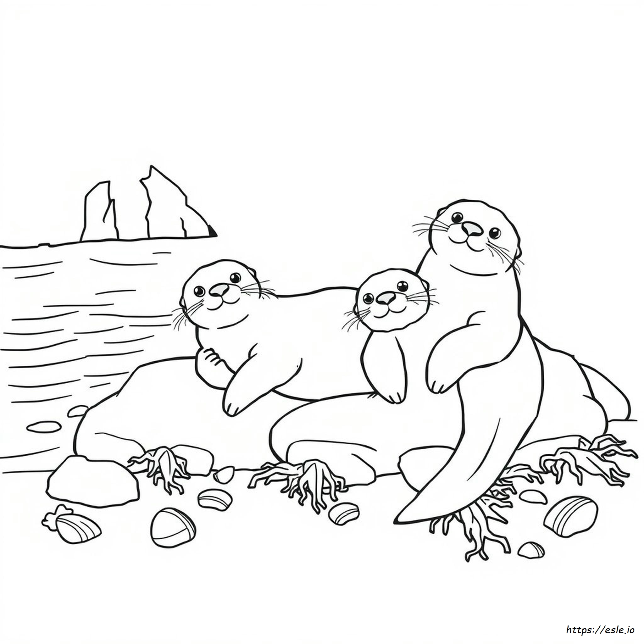 Sea Otter Coloring Pictures