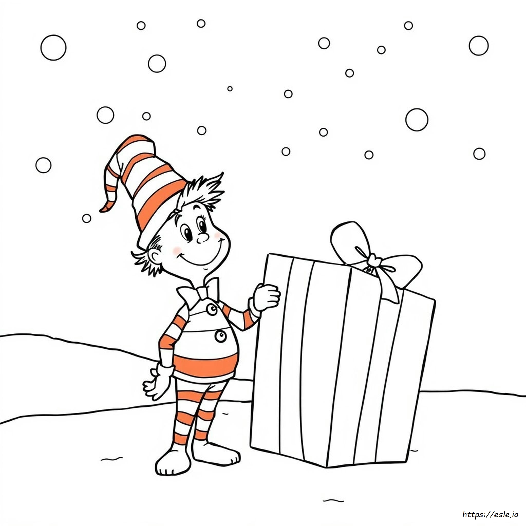 Cindy Lou Who Gambar Mewarnai - Gratis Untuk Dicetak