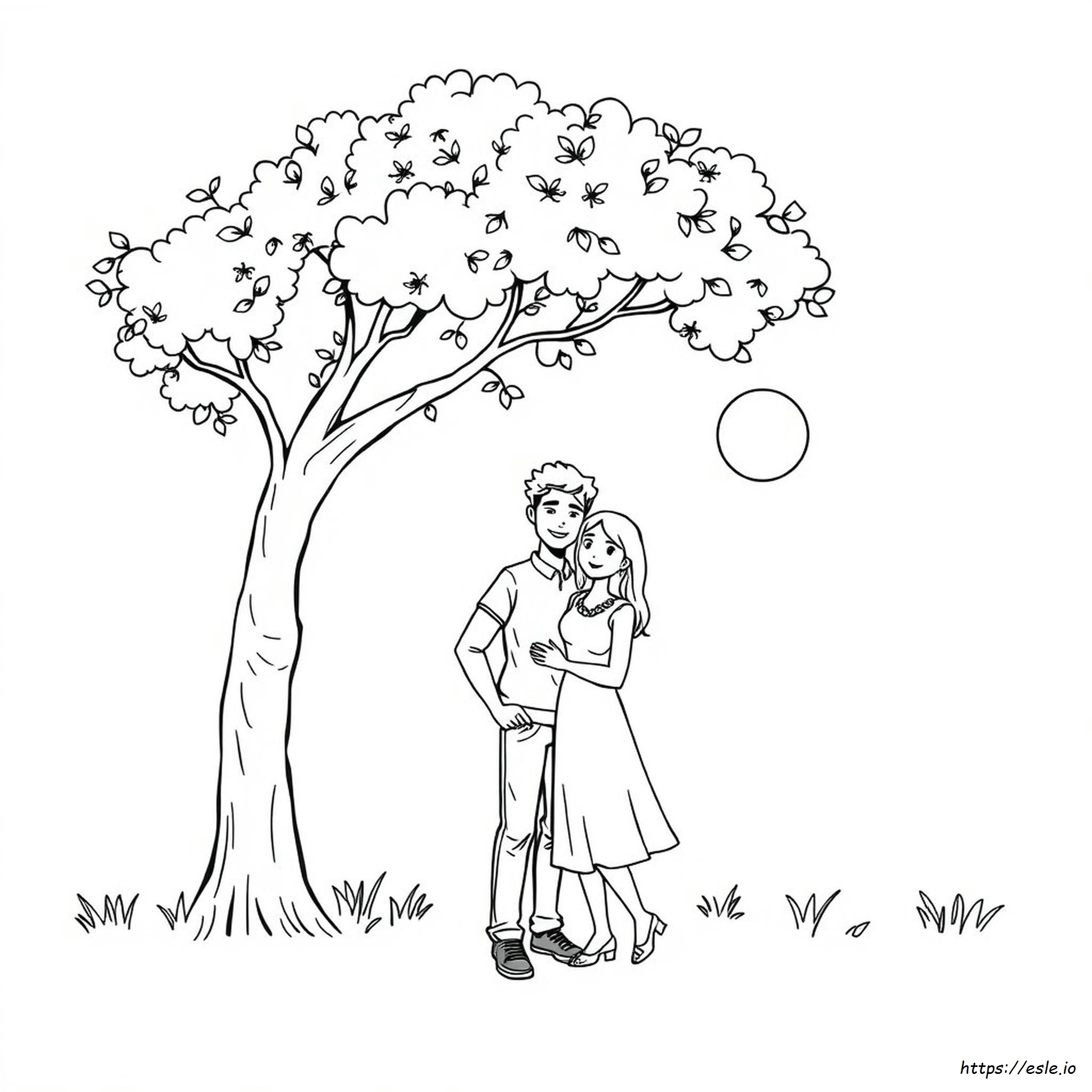 Man And Woman Coloring Page