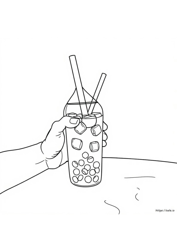 Boba Tea Színező Oldalak