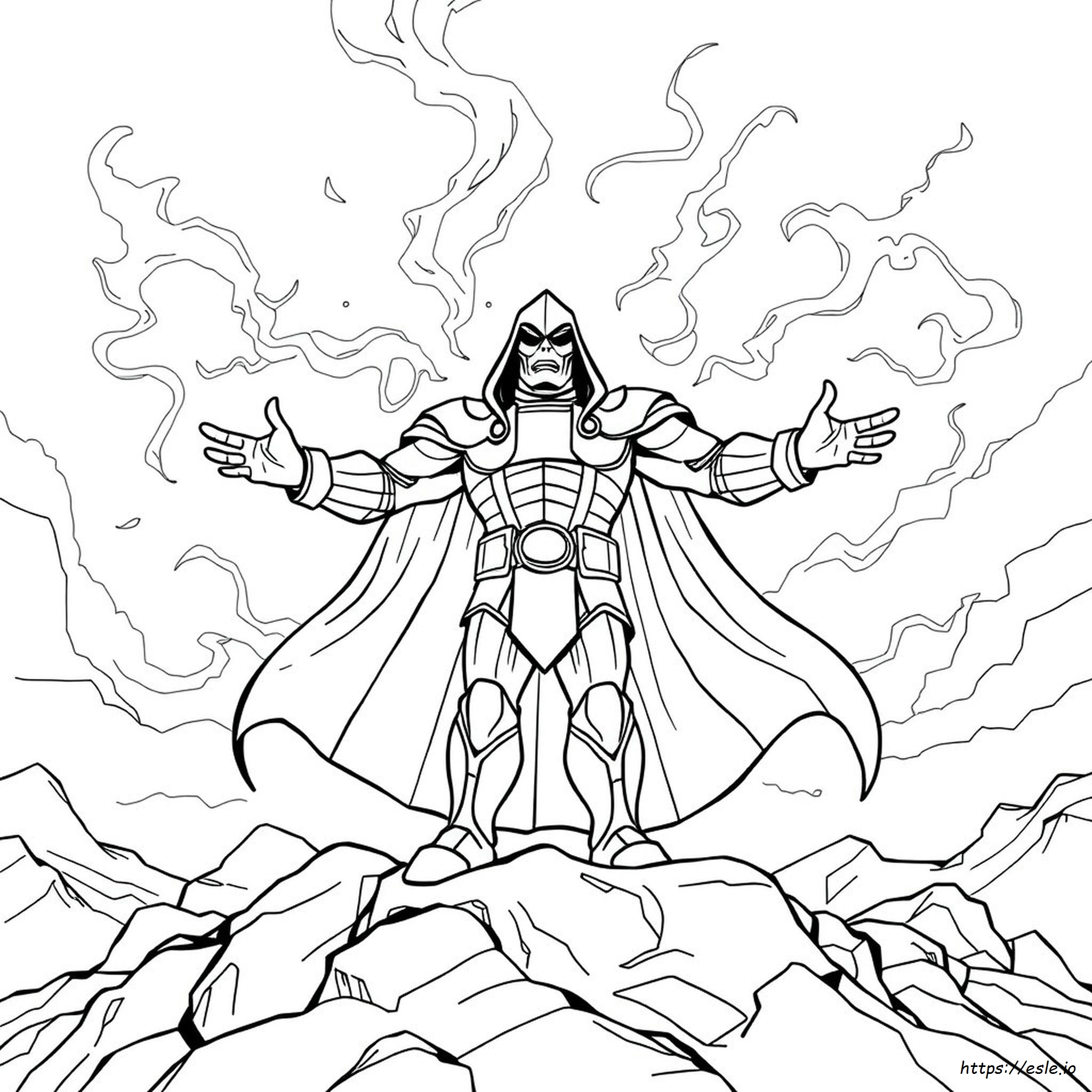Dr Doom Para Colorear