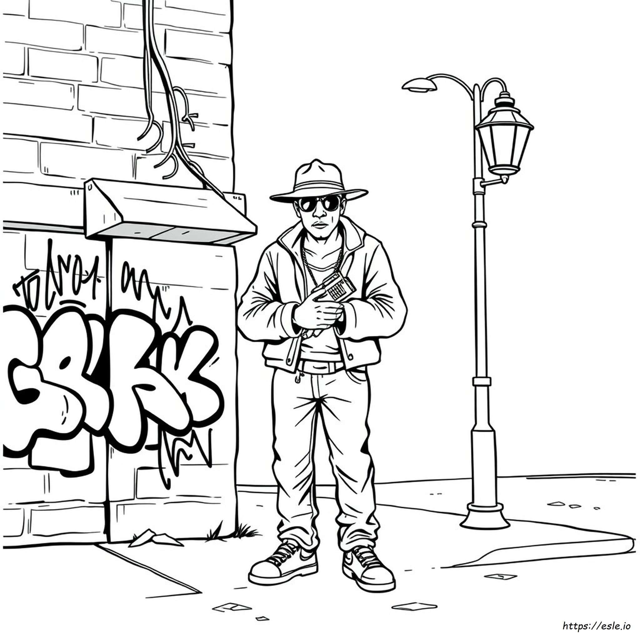 Disegni Da Colorare Hip Hop Gangster