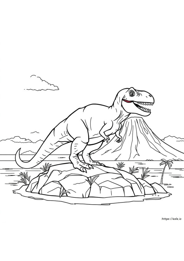 Indominus Rex Coloring Page Free