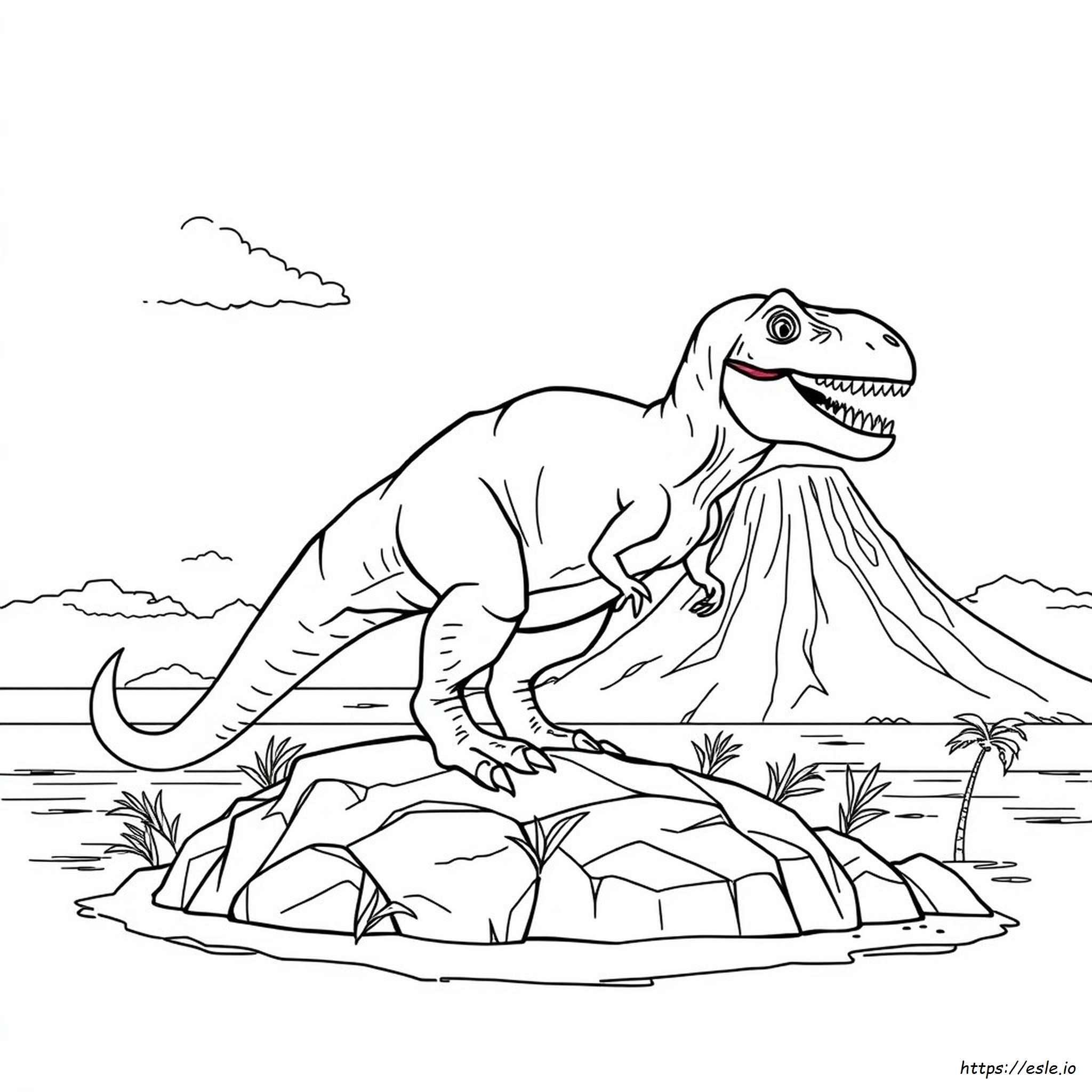Indominus Rex Coloring Page Free