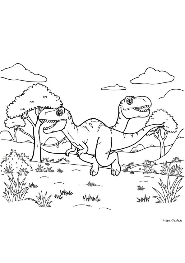 Dino Charge Värityskuvat
