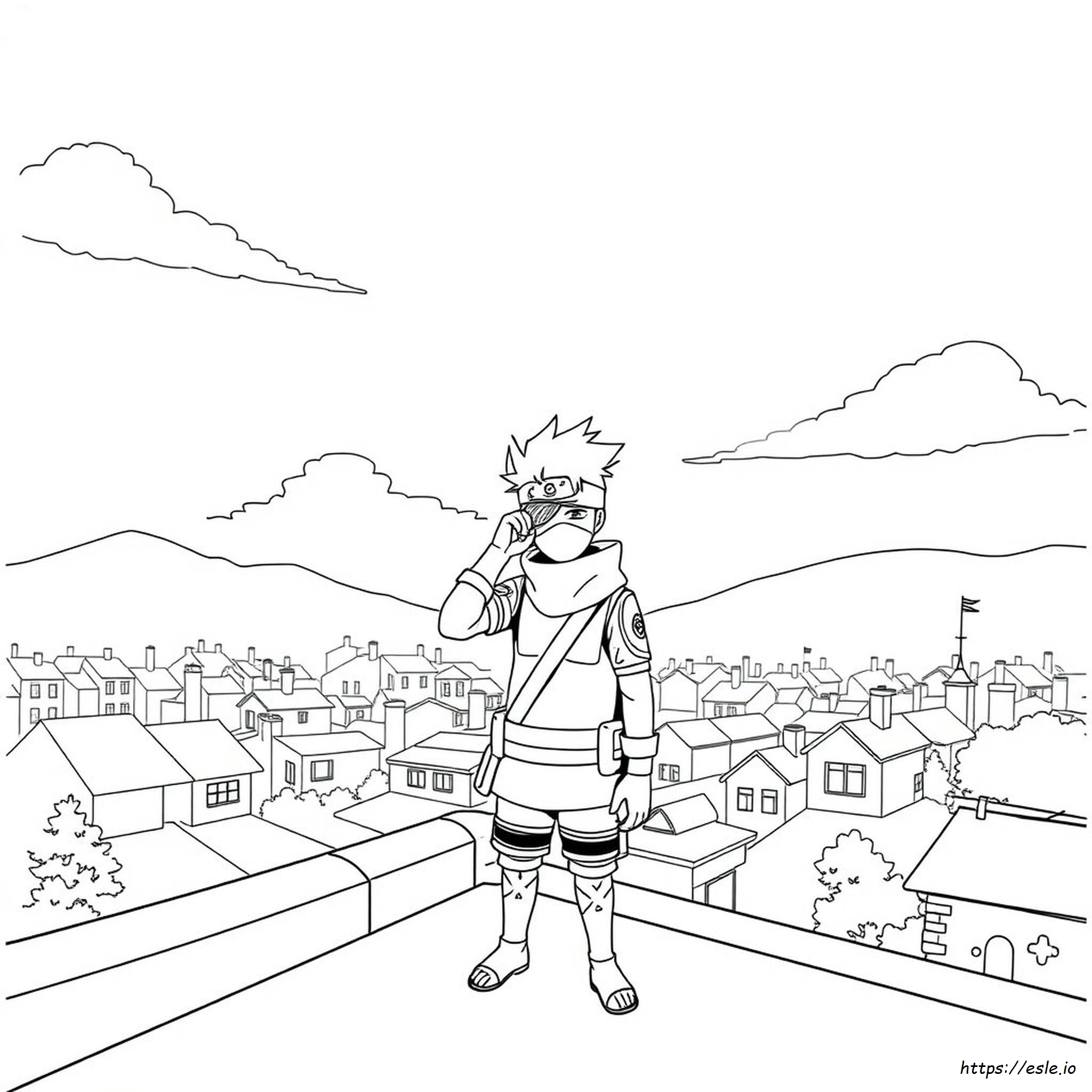 Kakashi For Colouring