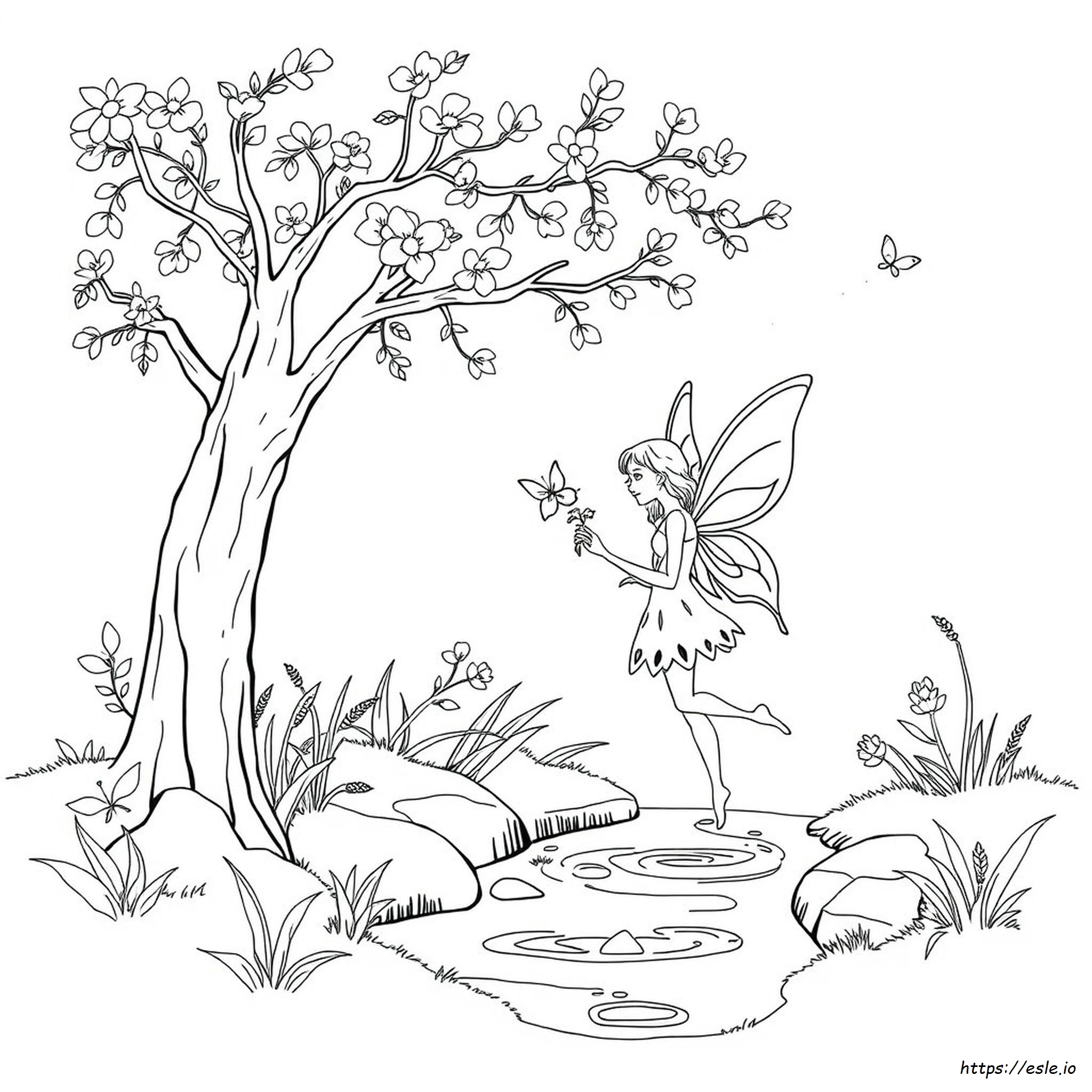 Beautiful Fairy Coloring Pages