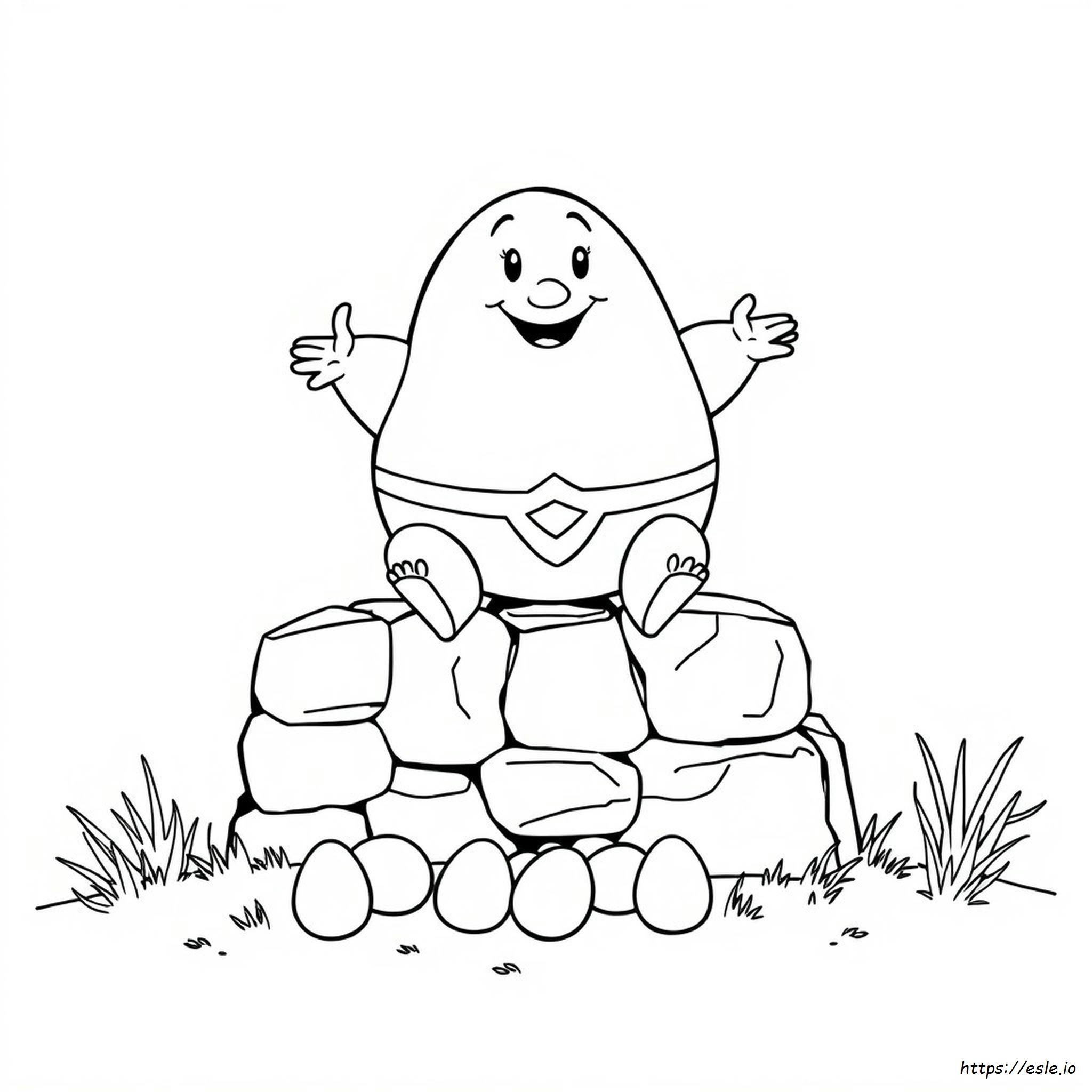 Coloriage Humpty Dumpty À Imprimer - Gratuit